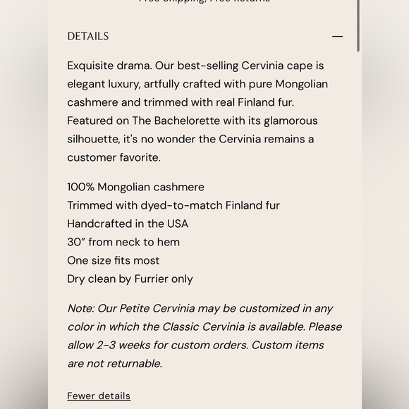 Sofia Cashmere Cervinia Fox Fur Trimmed Burgundy Garnet Red Cape - Petite Length - Picture 11 of 13